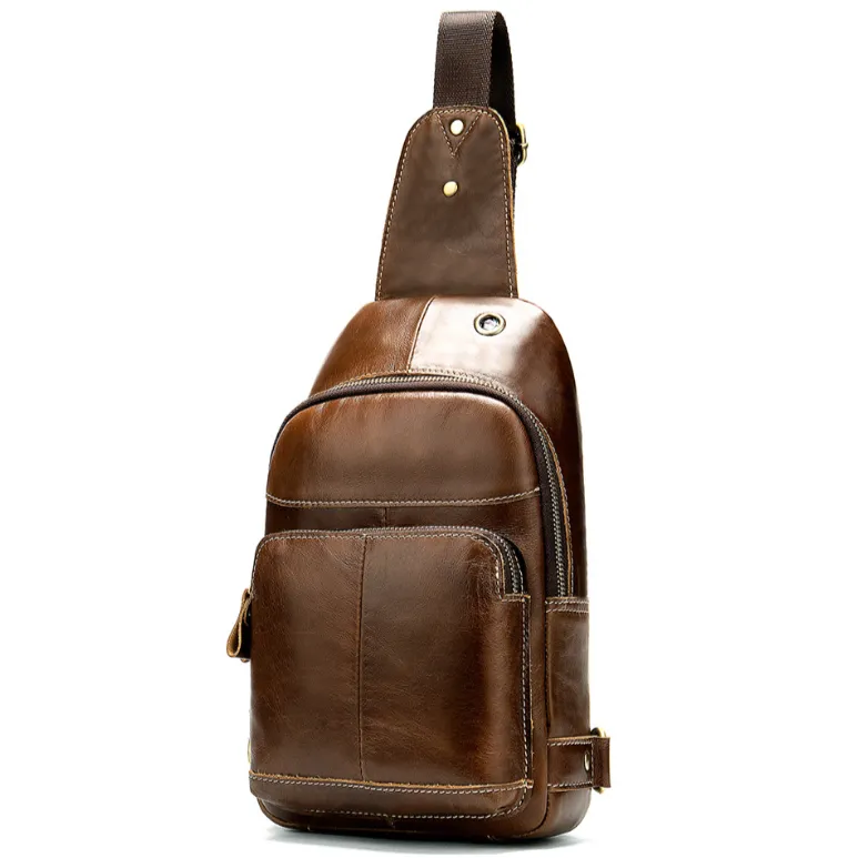 Matte Leather Chest Bag
