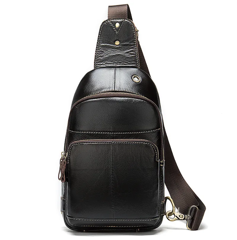 Matte Leather Chest Bag