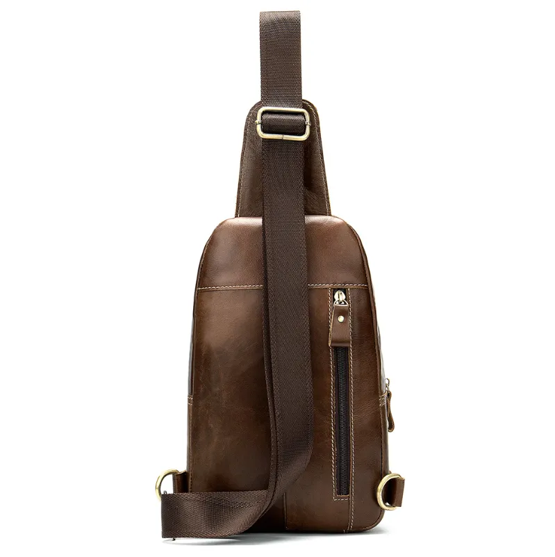 Matte Leather Chest Bag