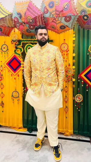 Menswear Luxurious Haldi Outfit