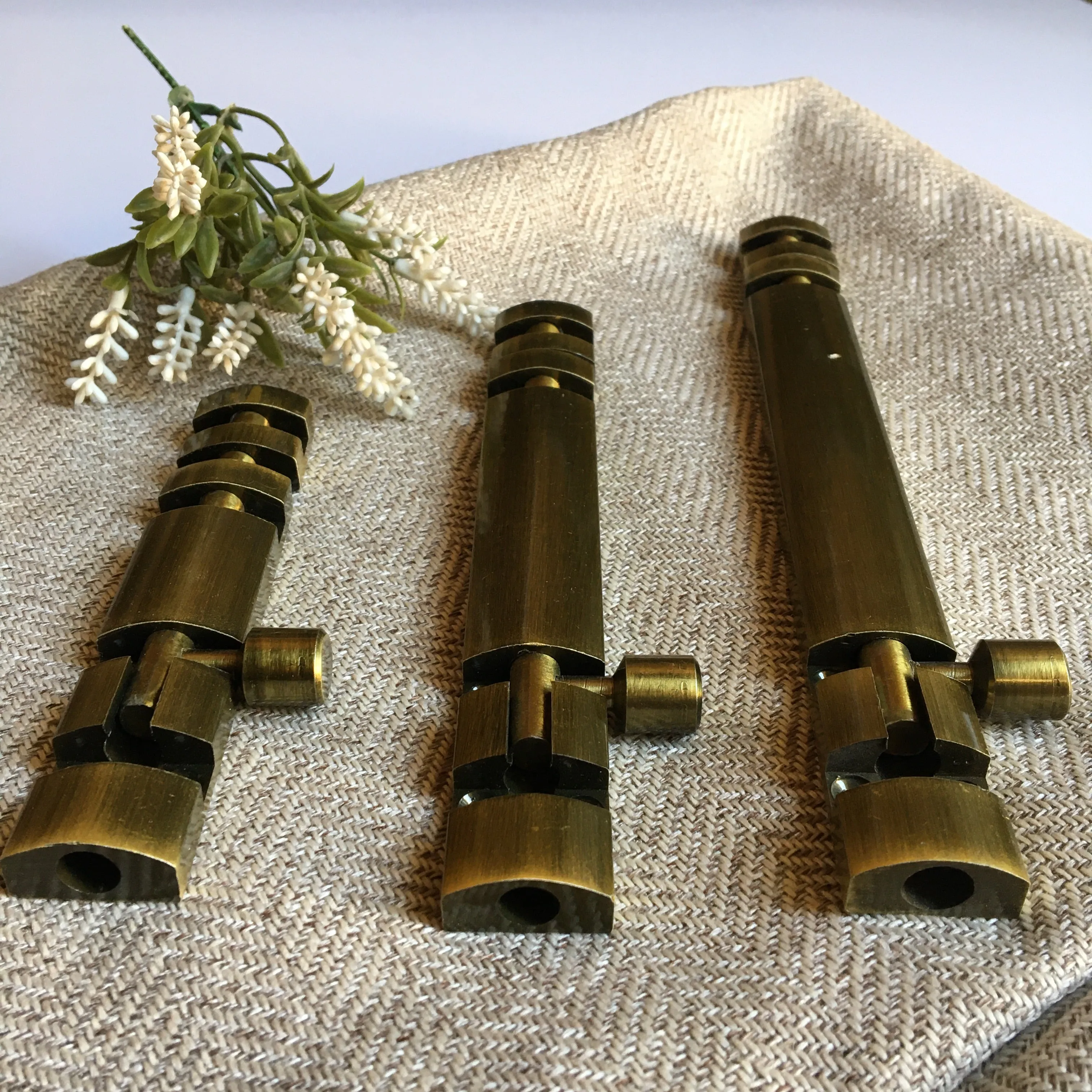Metal Tower Bolt In Different Screw Position In Antique Finish Latches For Doors By DH