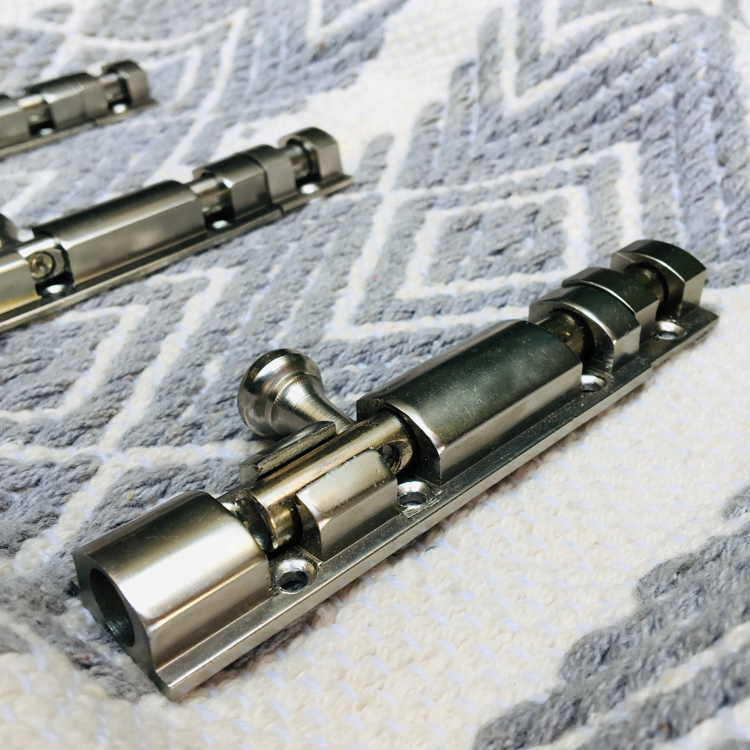 Metal Tower Bolt In Different Screw Position In Antique Finish Latches For Doors By DH