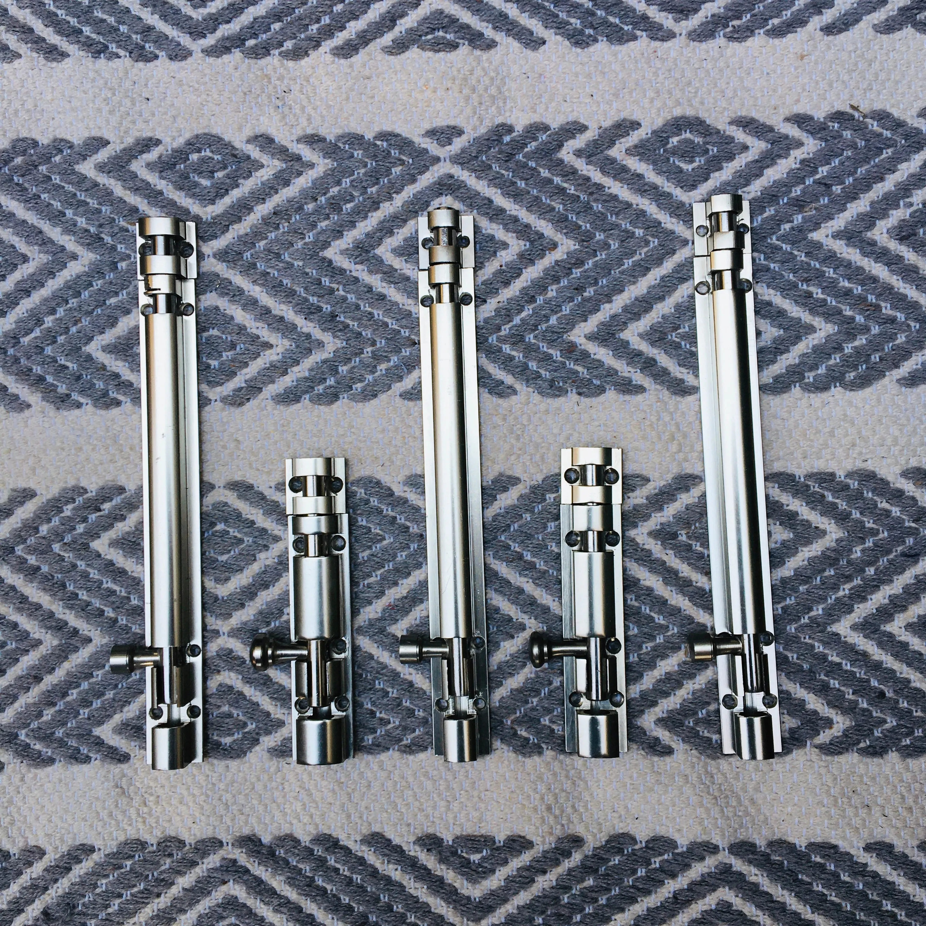 Metal Tower Bolt In Different Screw Position In Antique Finish Latches For Doors By DH