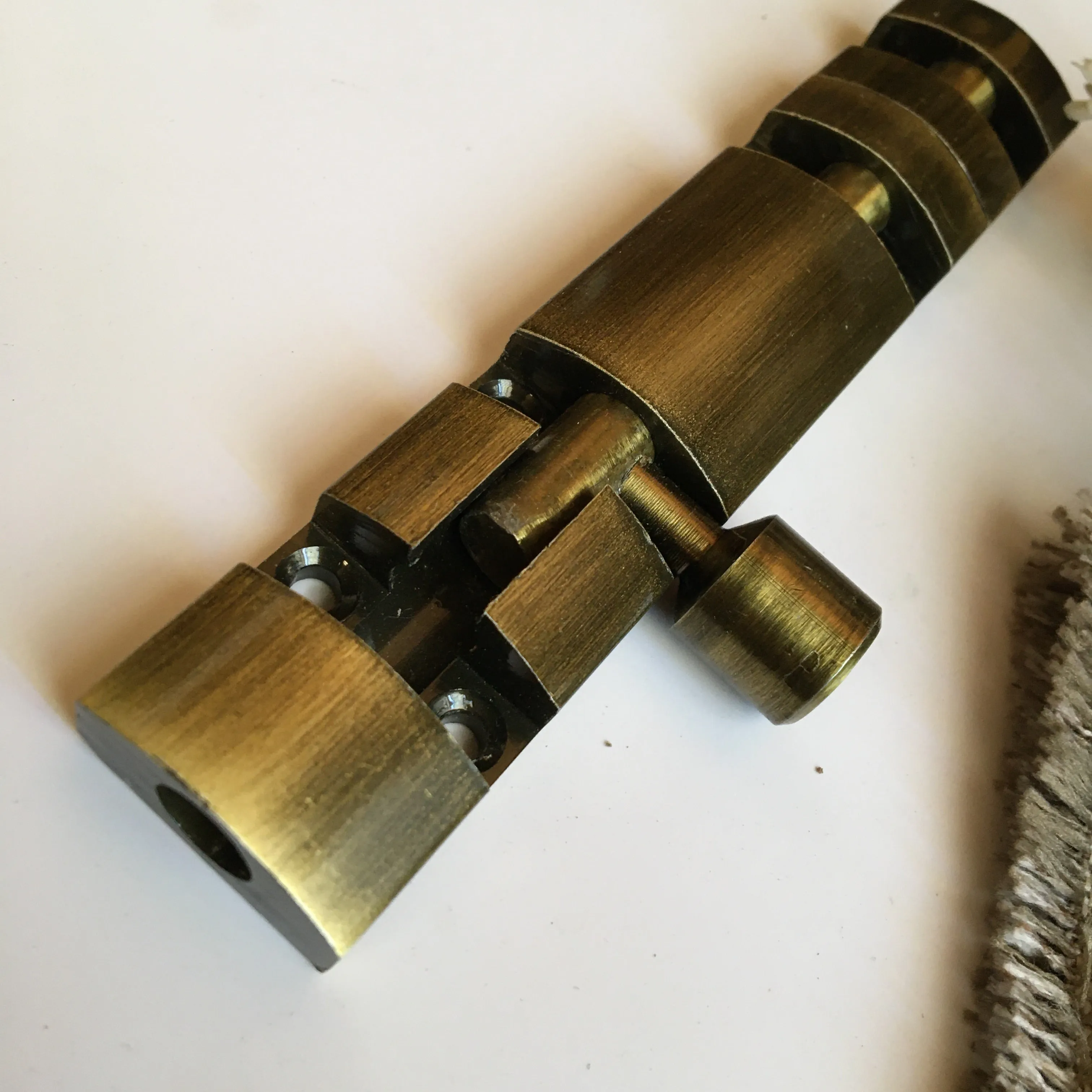 Metal Tower Bolt In Different Screw Position In Antique Finish Latches For Doors By DH
