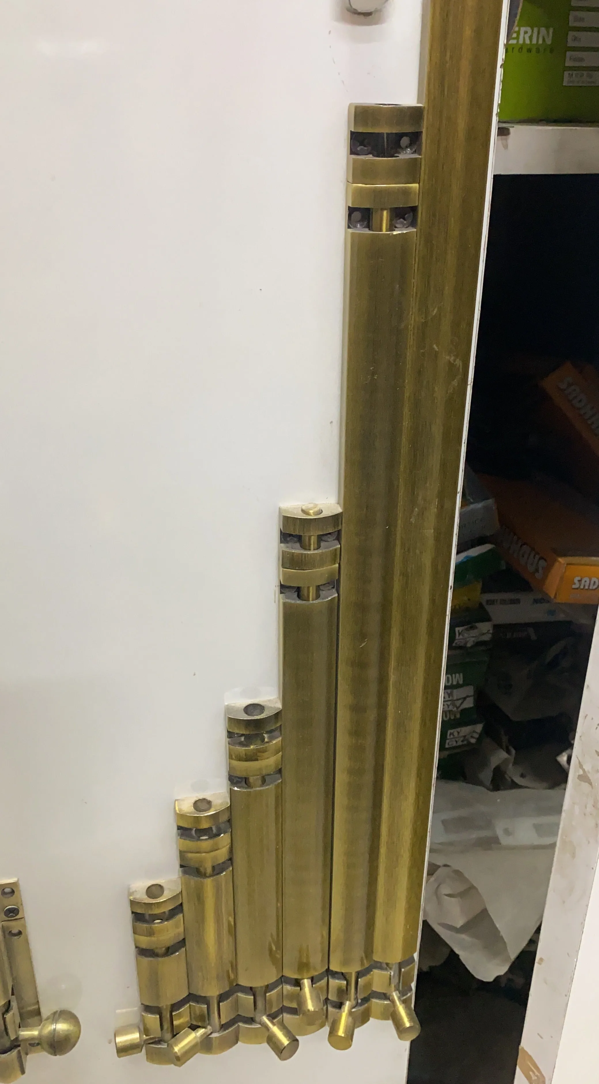 Metal Tower Bolt In Different Screw Position In Antique Finish Latches For Doors By DH