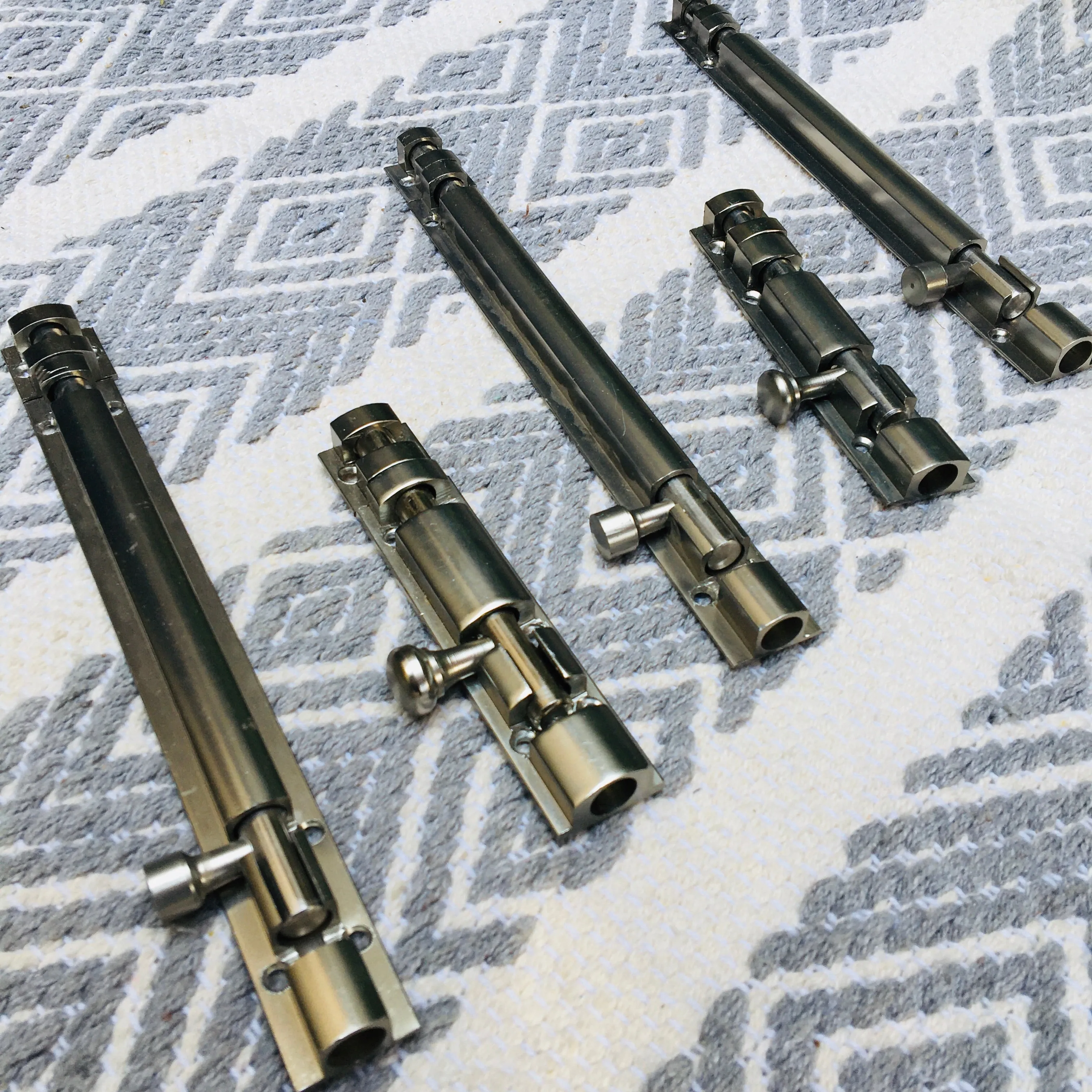 Metal Tower Bolt In Different Screw Position In Antique Finish Latches For Doors By DH