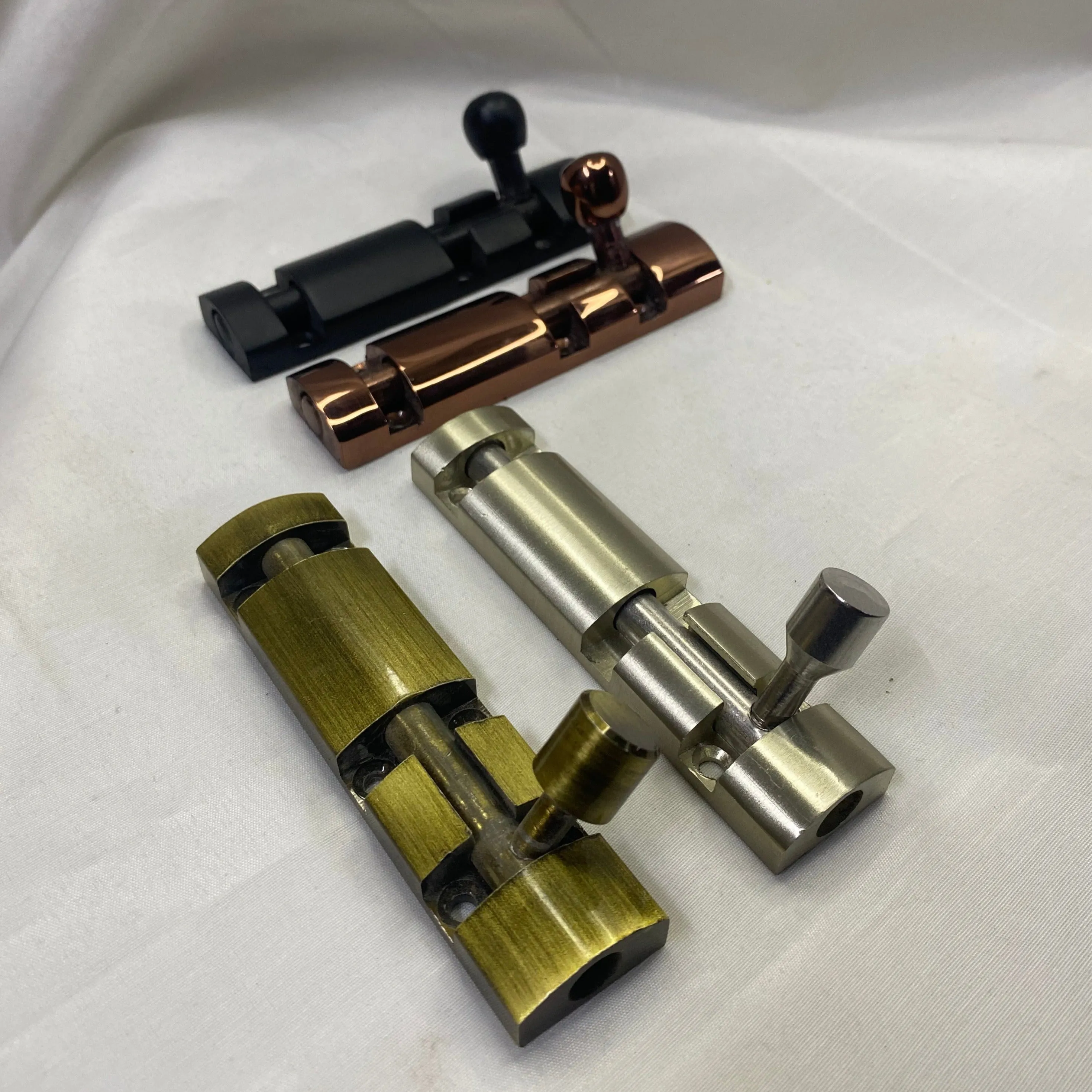 Metal Tower Bolt In Different Screw Position In Antique Finish Latches For Doors By DH