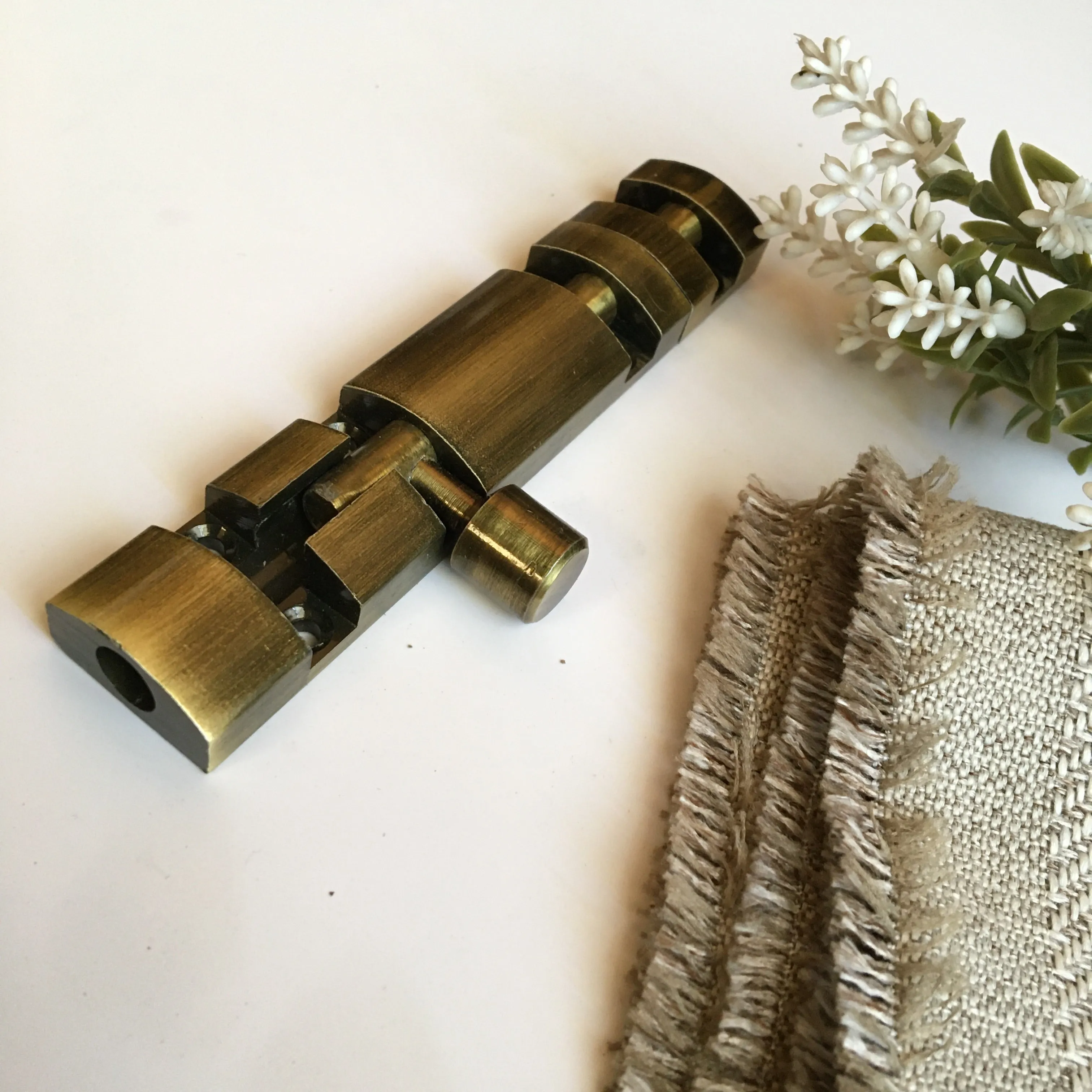 Metal Tower Bolt In Different Screw Position In Antique Finish Latches For Doors By DH