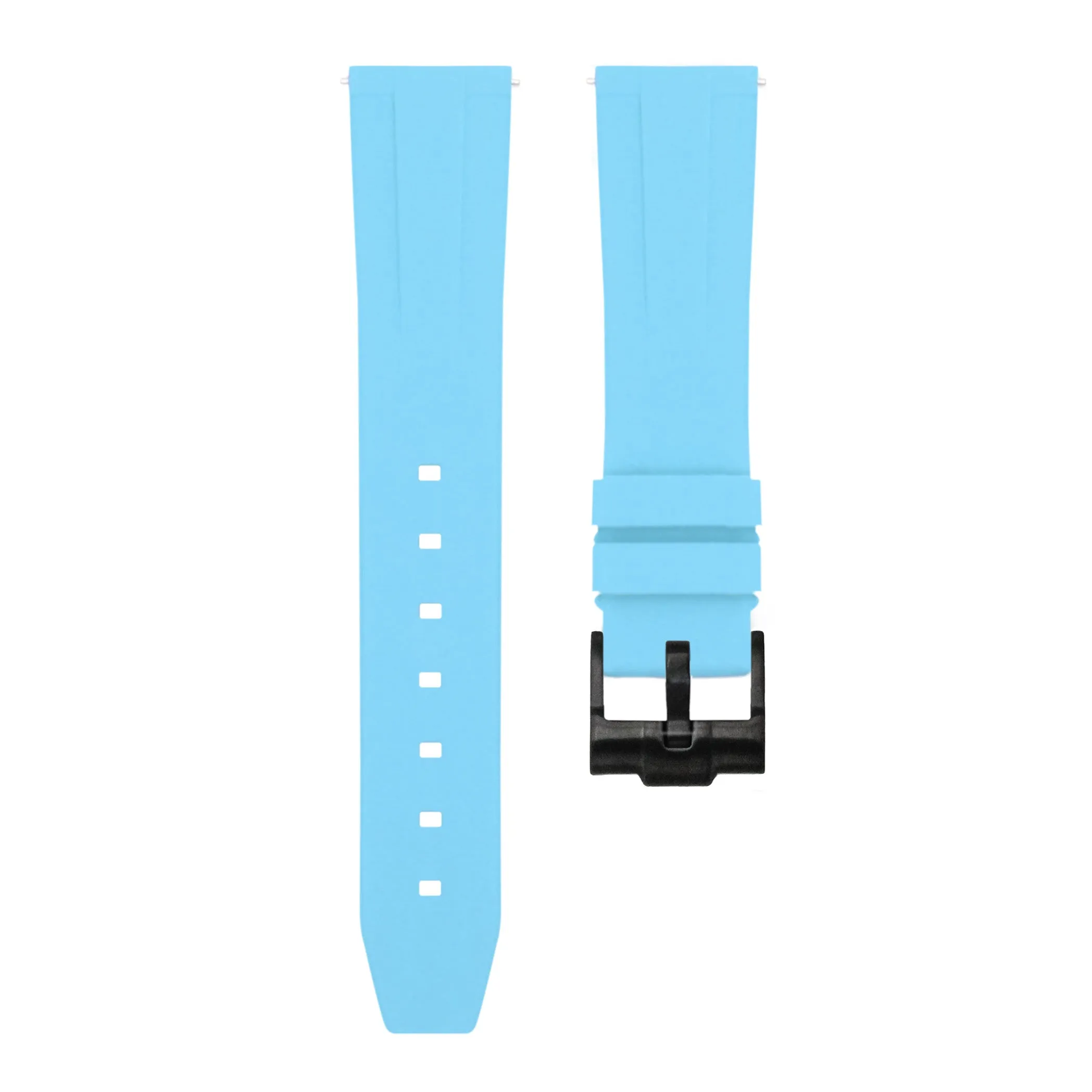 Miami Blue - Quick Release Rubber Watch Strap For Longines Elegant Collection