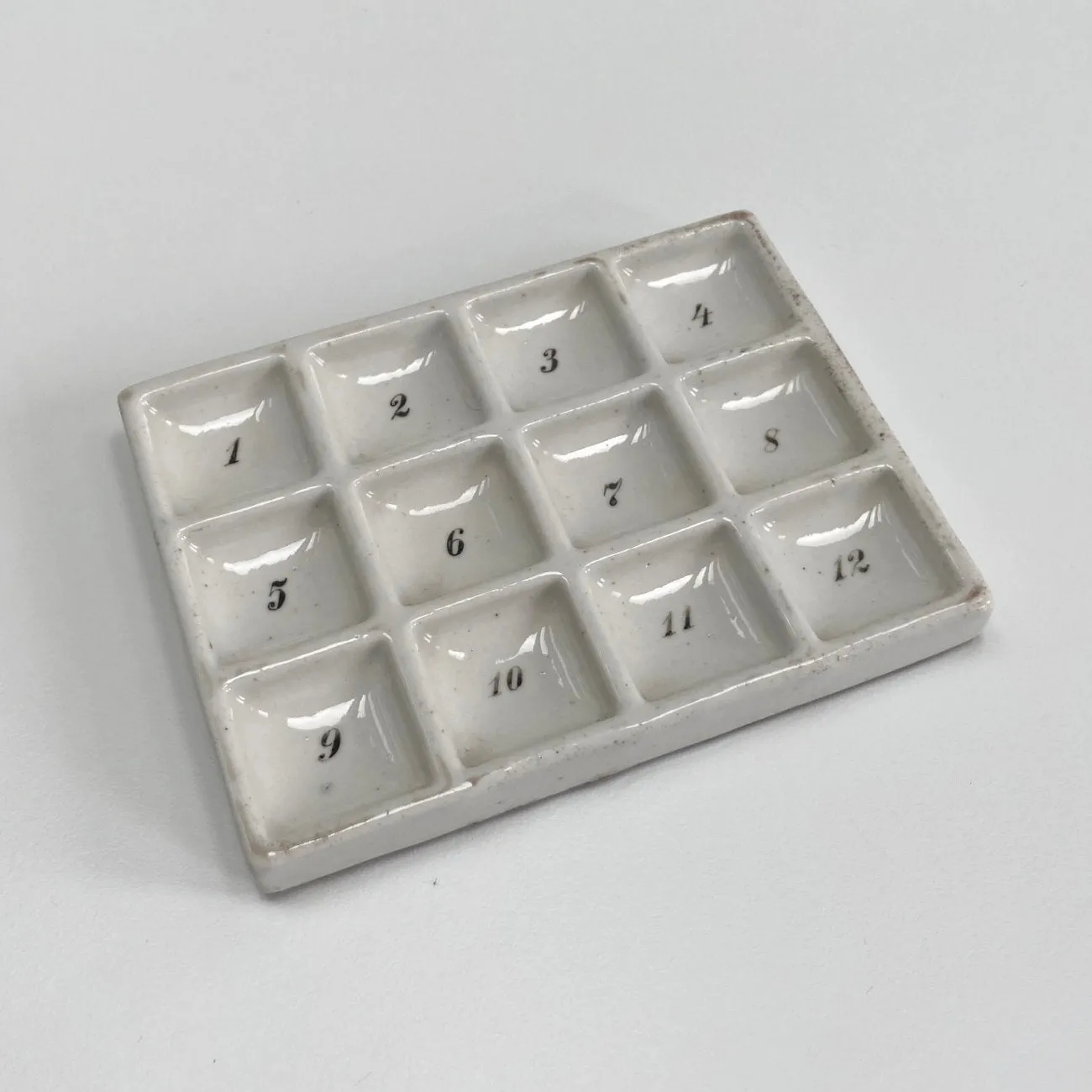 Mid Victorian Porcelain Laboratory Sample Tray by Haldenwanger Berlin