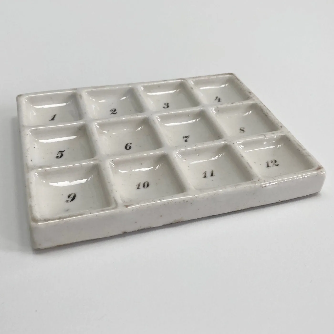 Mid Victorian Porcelain Laboratory Sample Tray by Haldenwanger Berlin