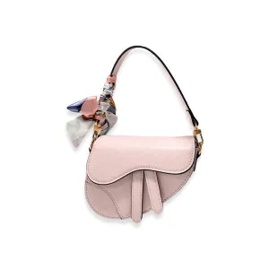 Mini Saddle Purse W/ Scarf - B1309