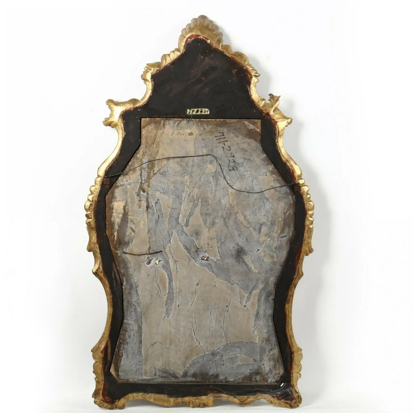 Mirror, Italian Baroque Venetian Style Painted Mirror, Vintage