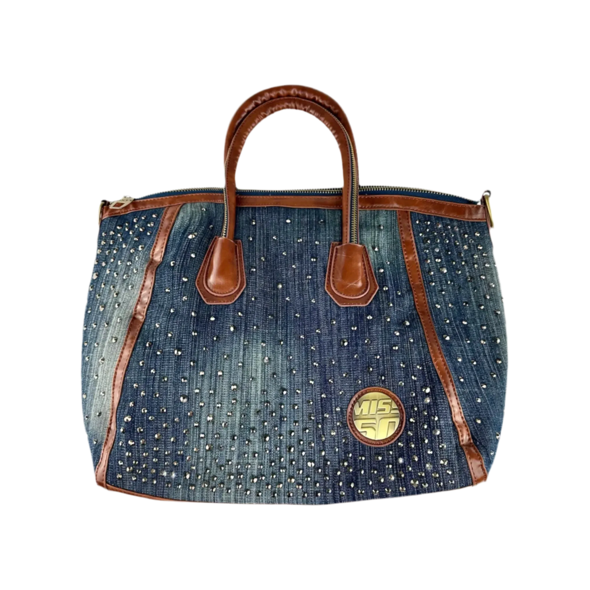 Miss Sixty Denim Studded Bag