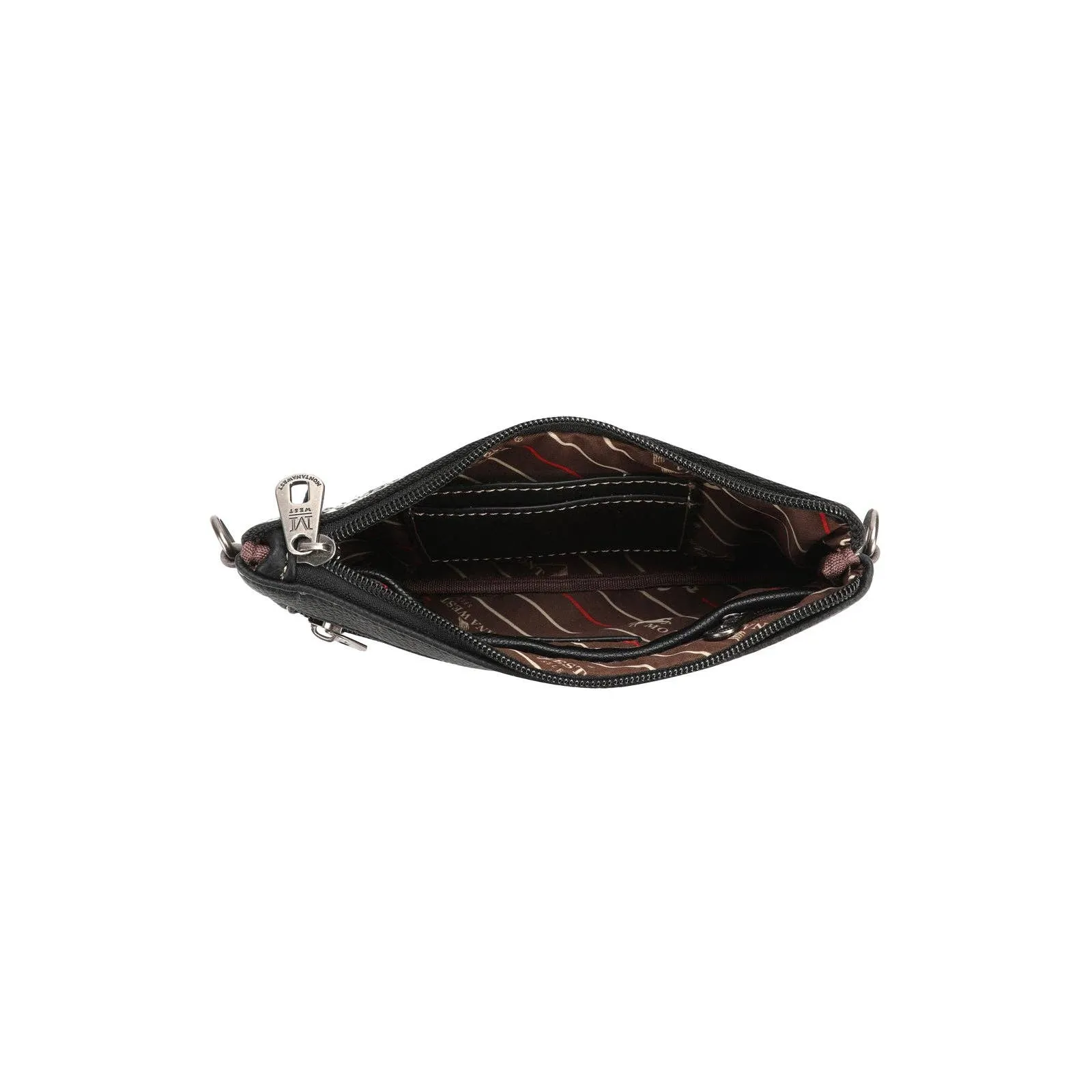 Montana West - MW1237-181 Montana West Fringe Collection Clutch/Crossbody -: Black