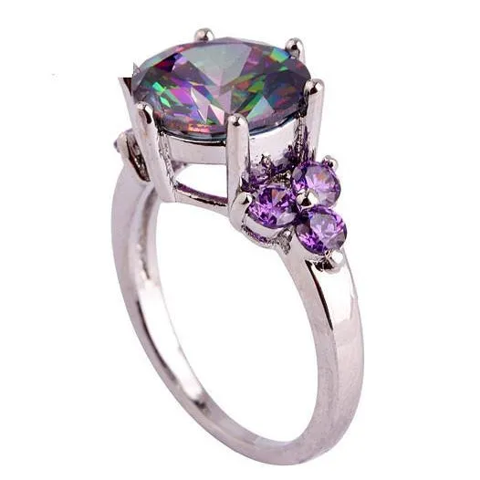 Mystic Topaz & Amethyst Ring