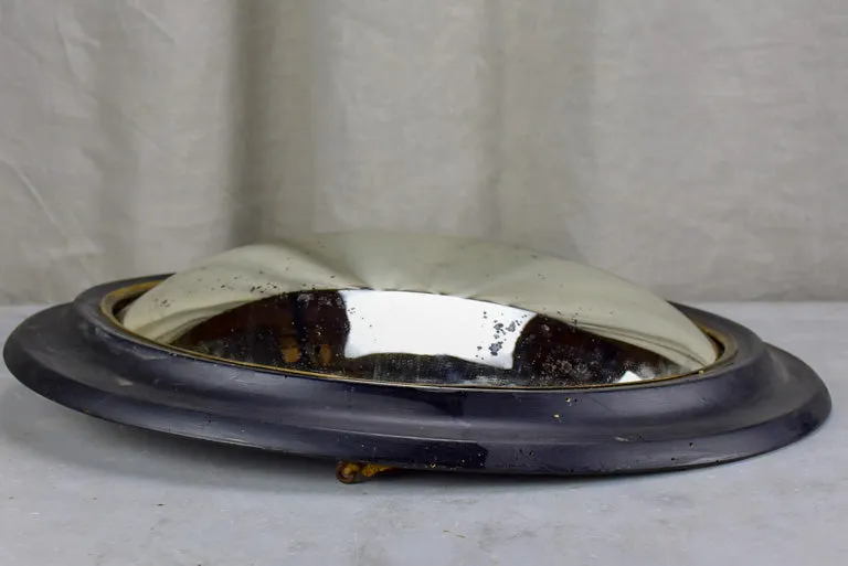 Napoleon III oval mirror with convex glass