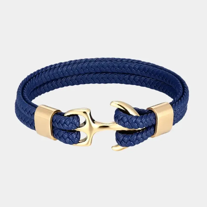 Nautical Anchor Bracelet - Cross & Crown