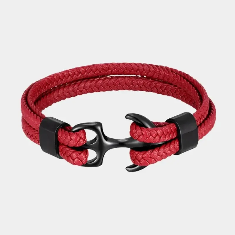 Nautical Anchor Bracelet - Cross & Crown