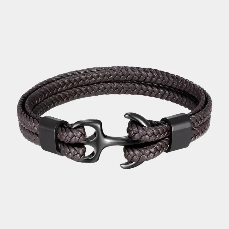 Nautical Anchor Bracelet - Cross & Crown