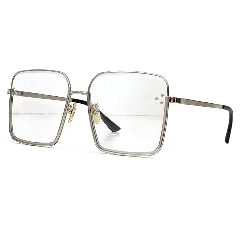 New Ladies Sunglasses 2023 Retro Oversized Sunglasses For Women And Luxurious Metal Frame Glasses For Women