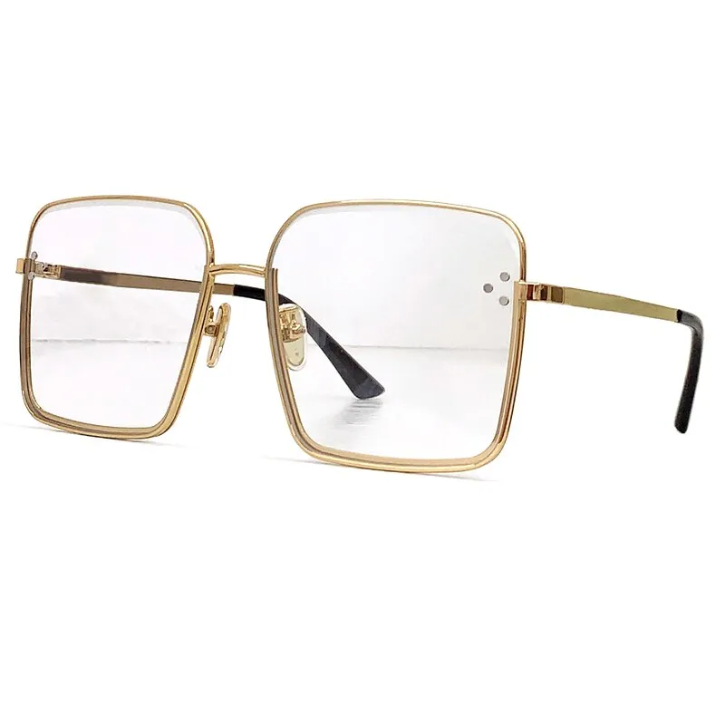 New Ladies Sunglasses 2023 Retro Oversized Sunglasses For Women And Luxurious Metal Frame Glasses For Women