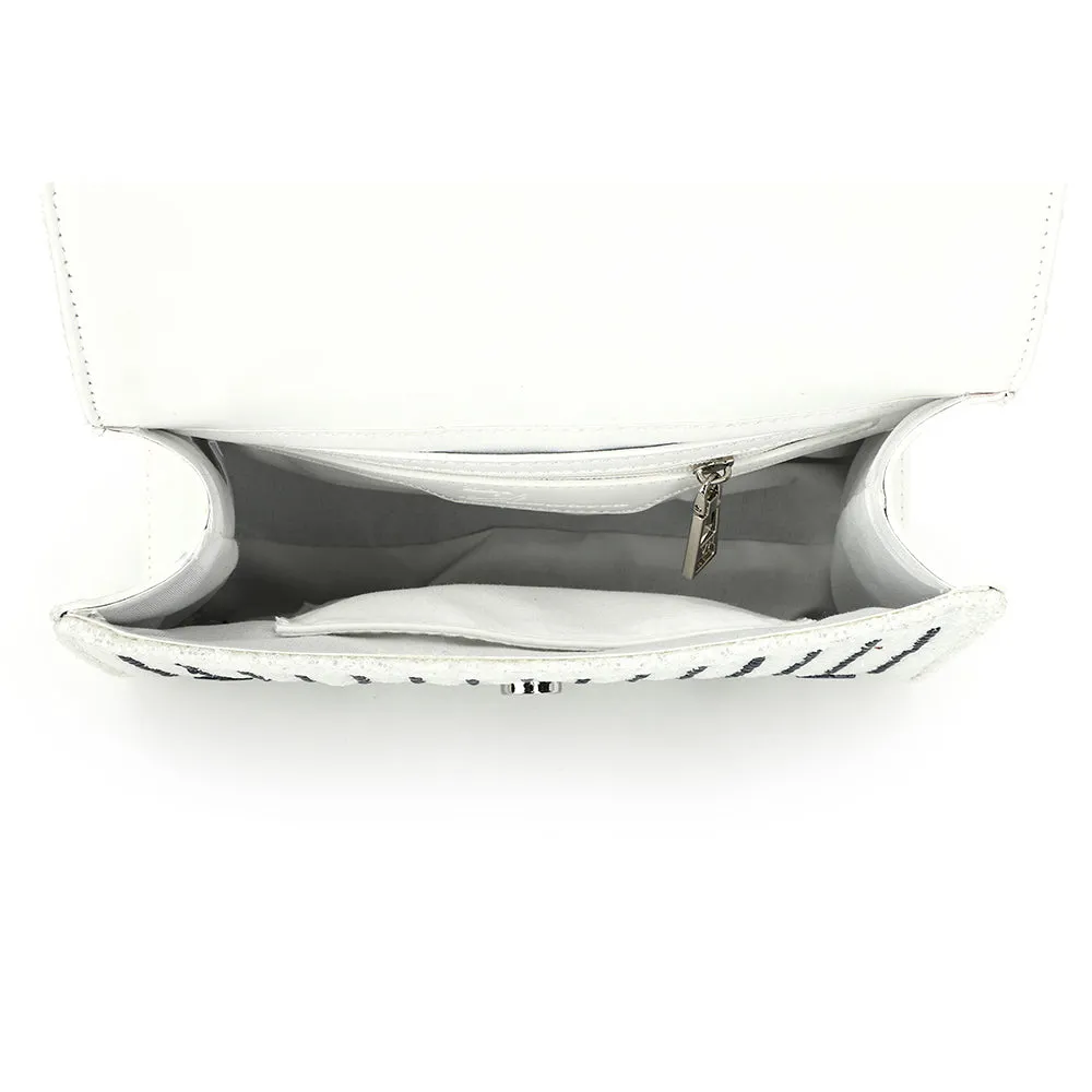 OLIVIA BAG- WHITE/ BLUE