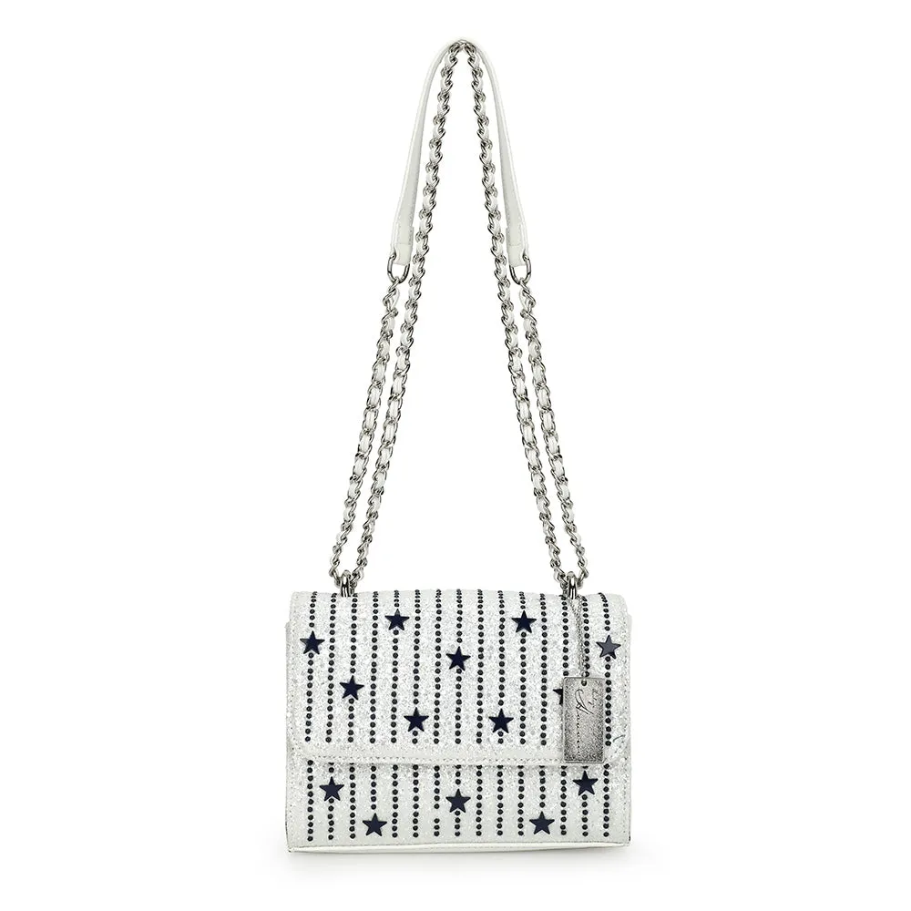 OLIVIA BAG- WHITE/ BLUE