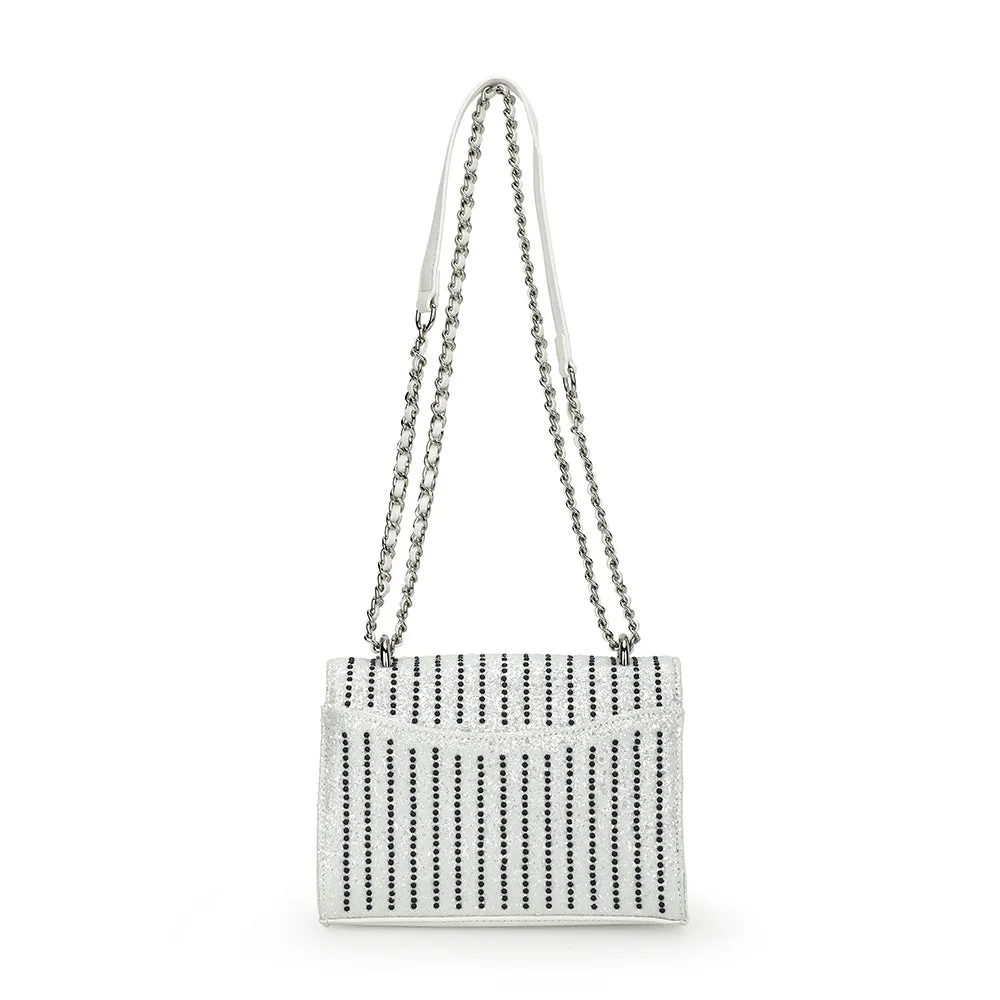 OLIVIA BAG- WHITE/ BLUE