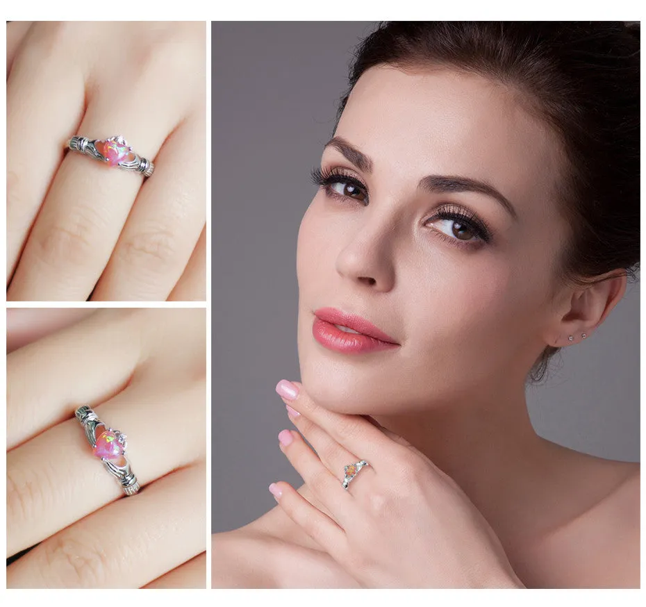 Opal Love Ring