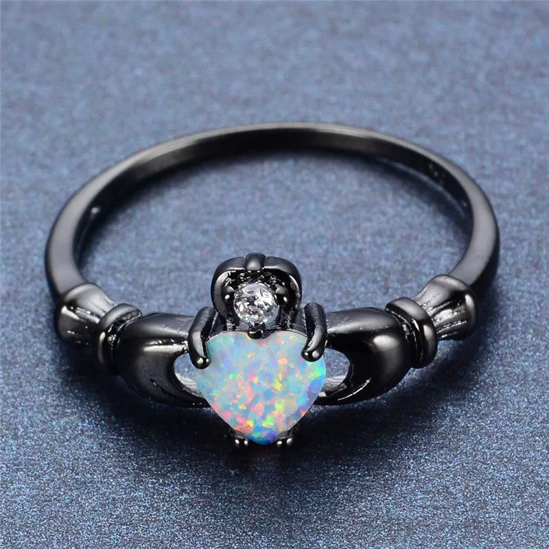 Opal Love Ring