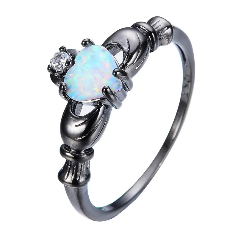 Opal Love Ring