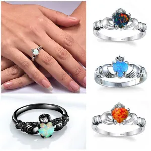 Opal Love Ring