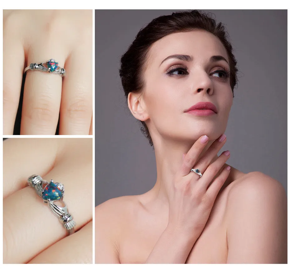 Opal Love Ring
