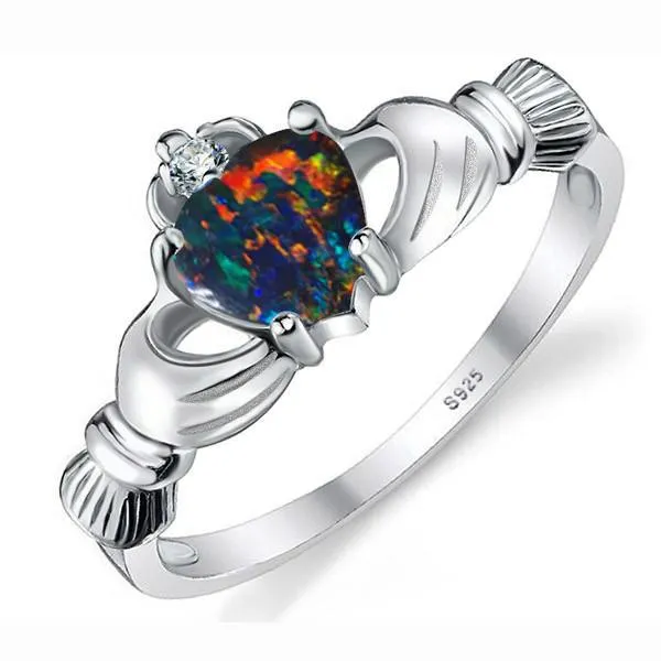Opal Love Ring