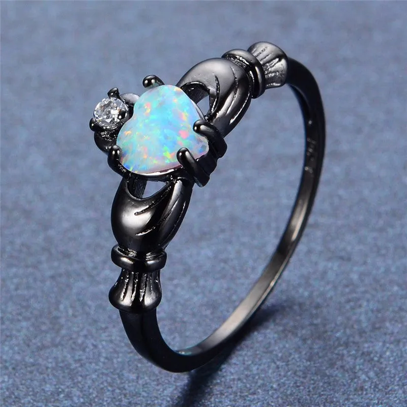Opal Love Ring