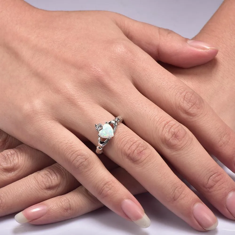 Opal Love Ring