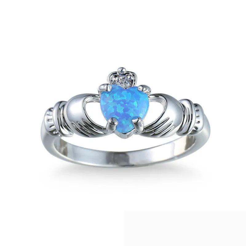 Opal Love Ring