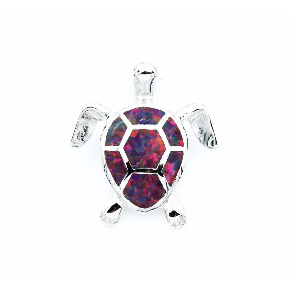 Opal Sea Turtle Necklace