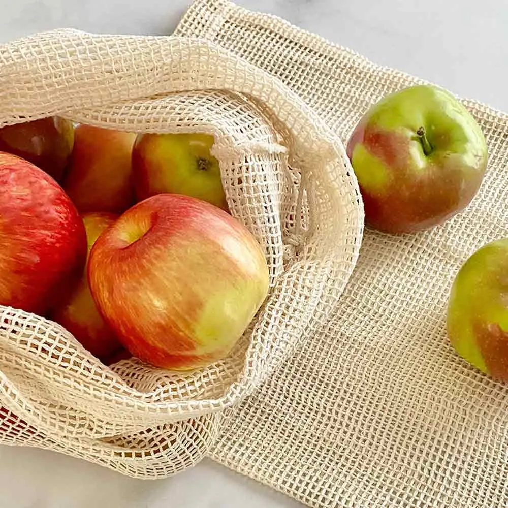 Organic Cotton Reusable Produce Bags (Set of 2)