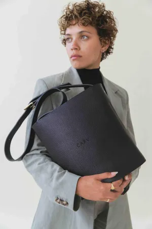 Oval Maxi Leather Bag
