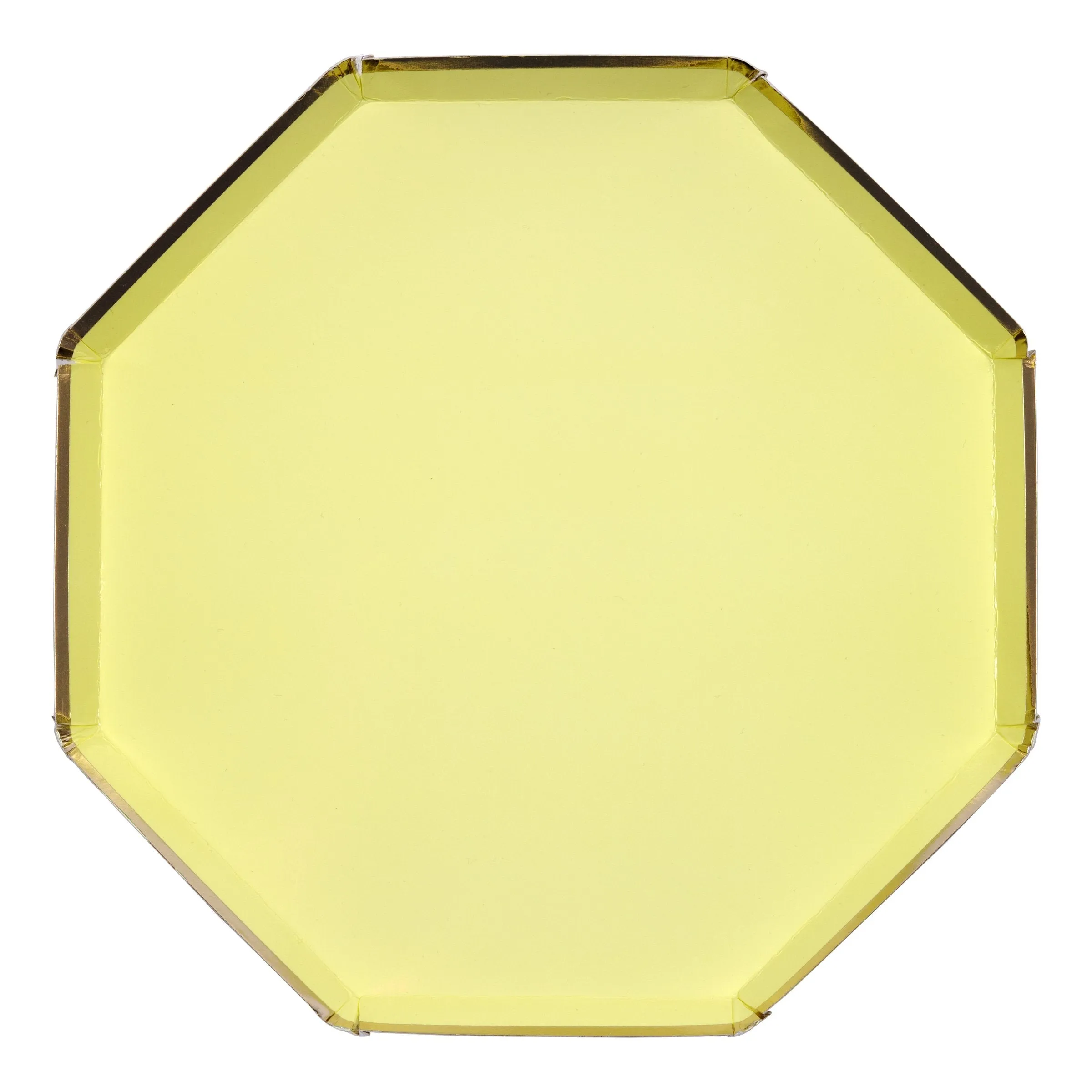 Pale Yellow Dinner Plates (x 8)