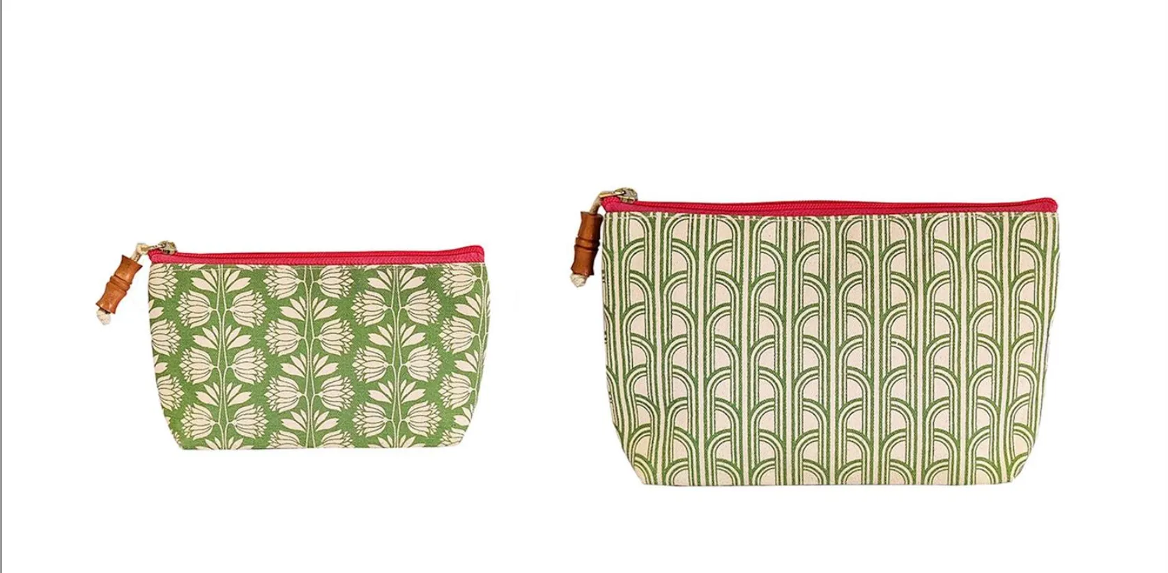 Palm Deco Pouches (Set of 2)