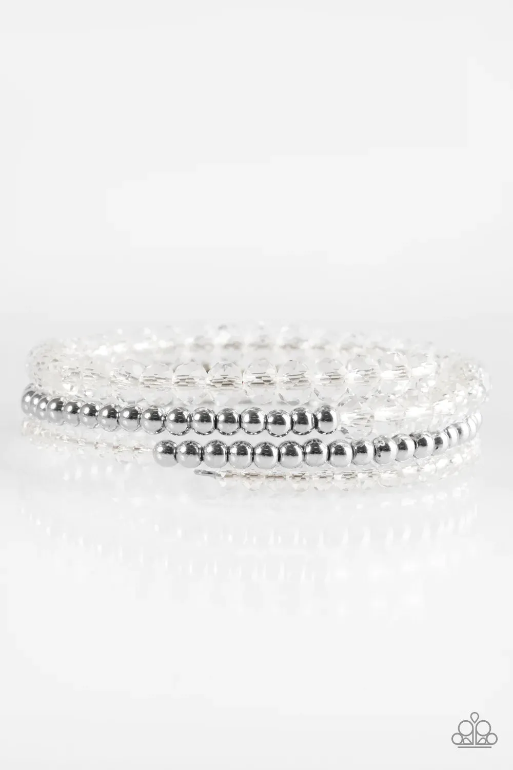 Paparazzi Bracelet ~ Luminous Luster - White