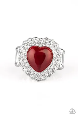 Paparazzi Ring ~ Lovely Luster - Red