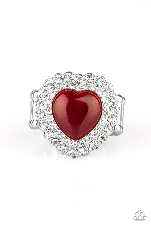 Paparazzi Ring ~ Lovely Luster - Red
