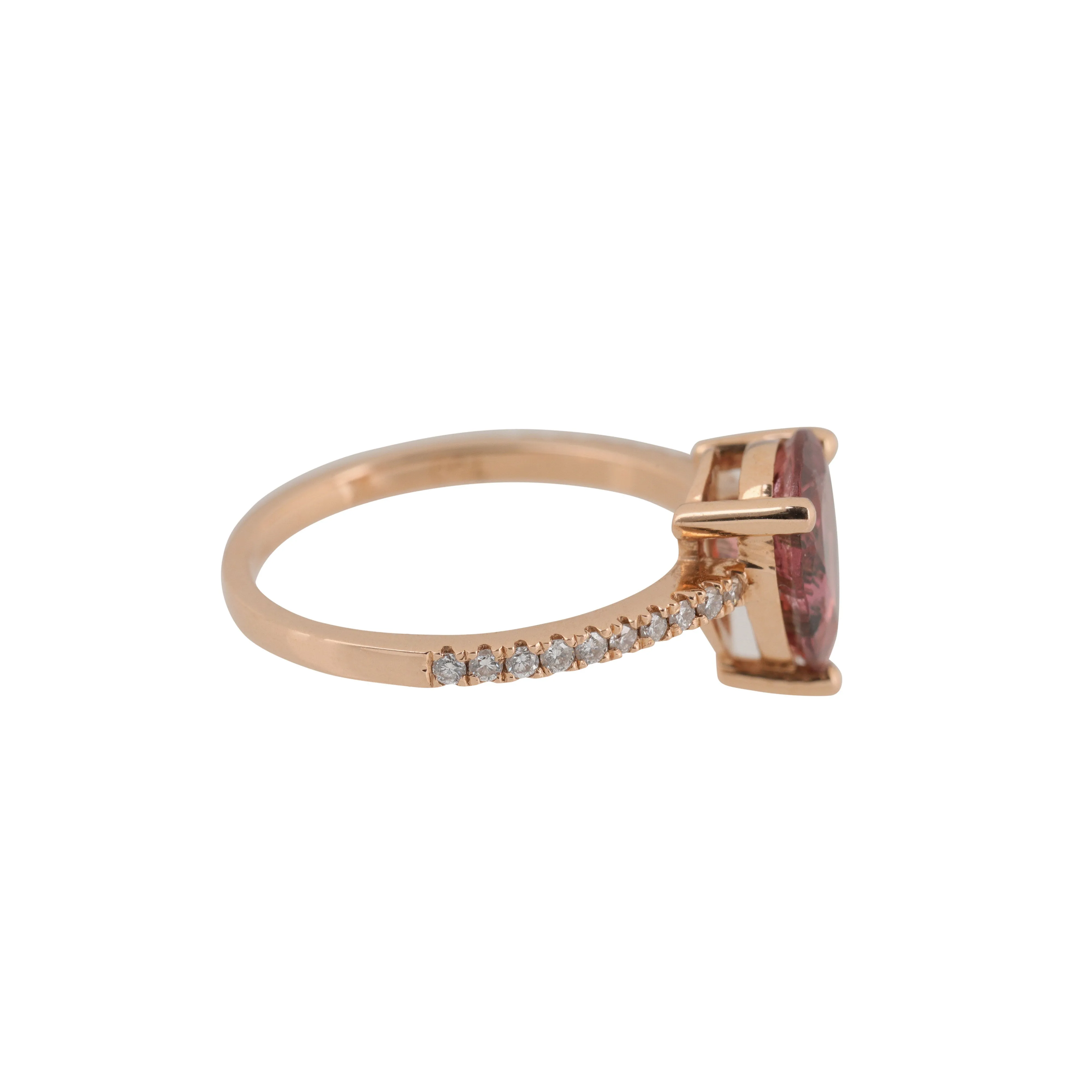 Pear-Shaped Tourmaline Pinky Ring