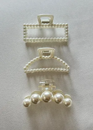 Pearly Hair Clips