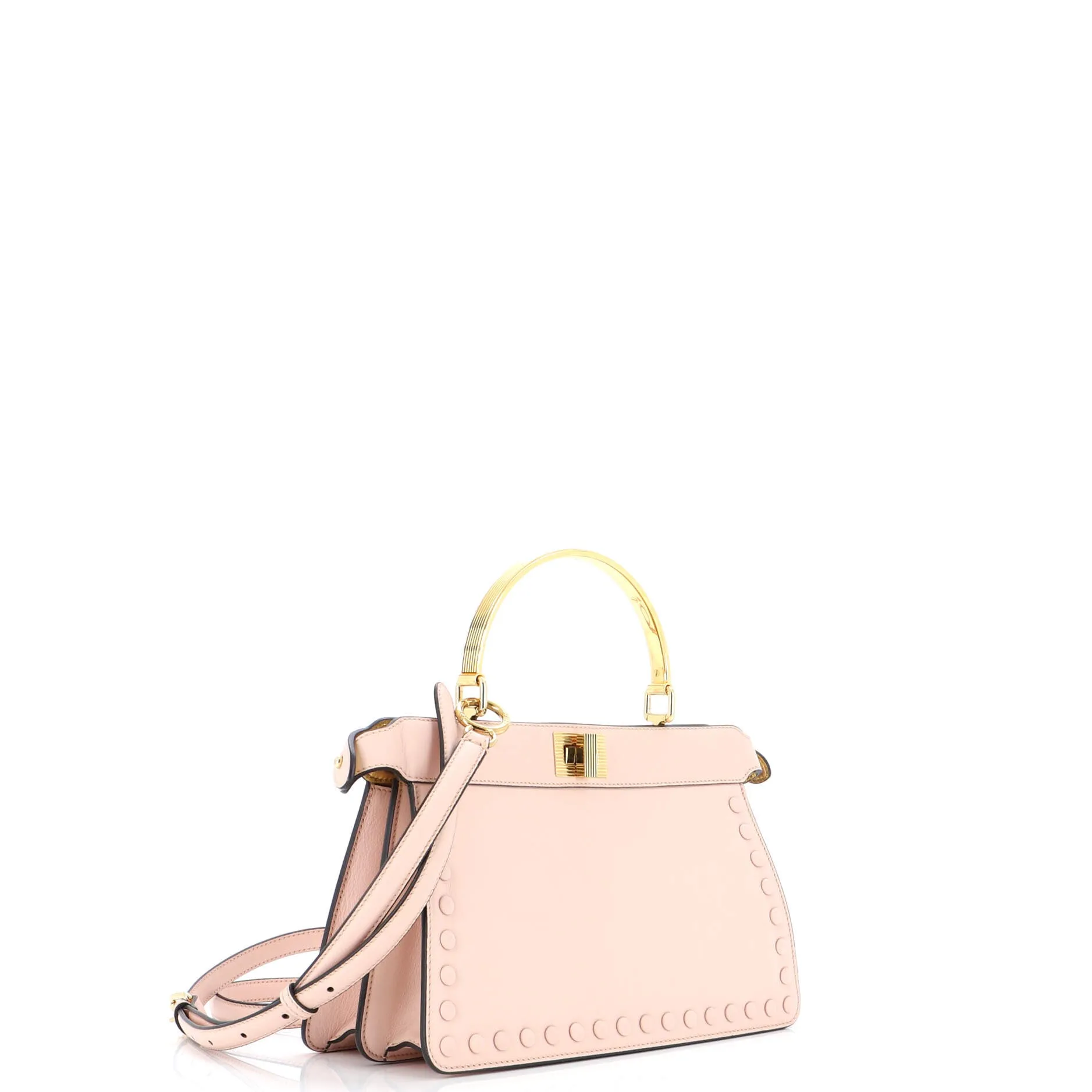 Peekaboo ISeeU Bag Studded Leather East West