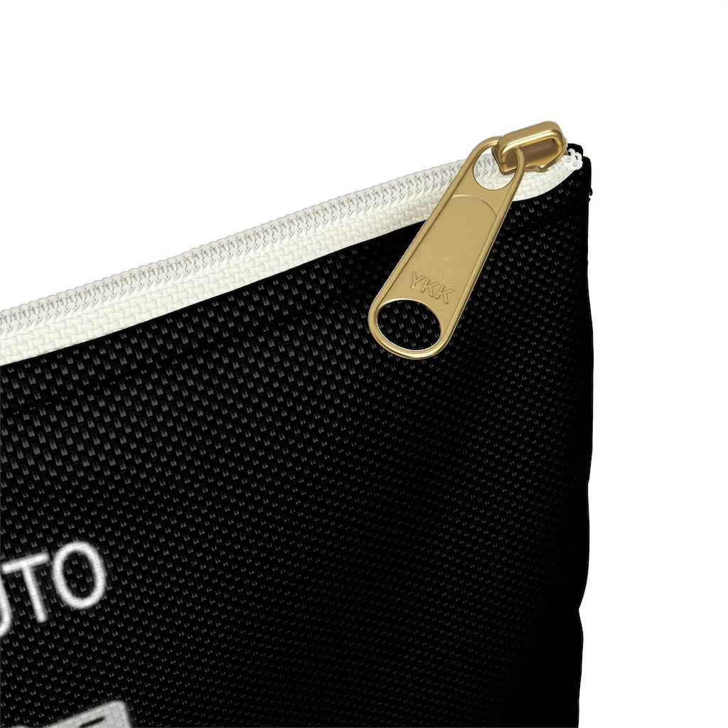 Photographer Raw Black Zippered Accessory Pouch (FWS)